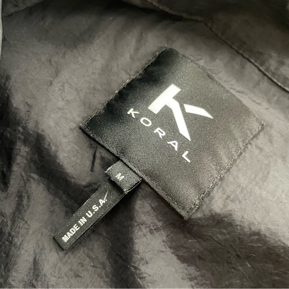 Koral Tracksuit Set Mesh Jacket Pants Luxury Activewear Black Size Medium - Picture 3 of 13